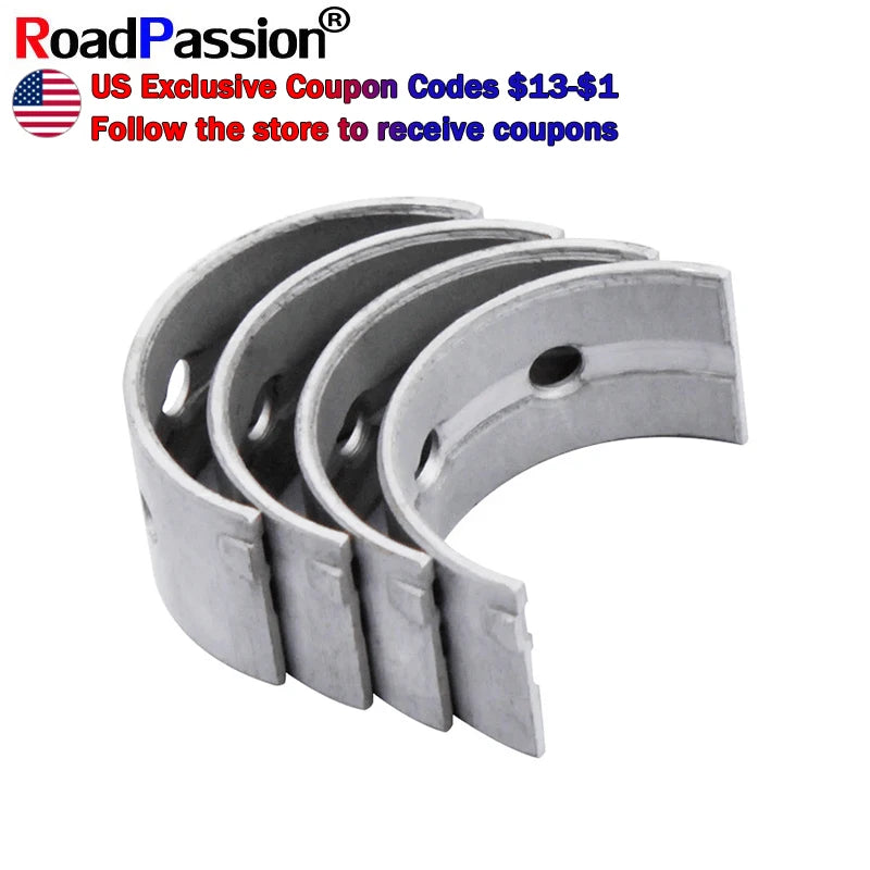 4Pcs Motorcycle Parts Main Crankshaft Crank Shaft Bearing For HONDA VT250Z VT250F VTF250 VTZ250 25V SPADA MAGNA VTR250 Xelvis