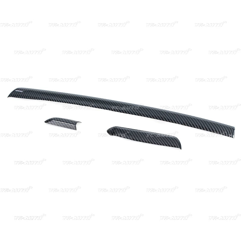For Audi A3 S3 RS3 2014-2018 For LHD Car Center Console Door Panel Carbon Fiber Trim ABS Interior Cover Trims Accessories