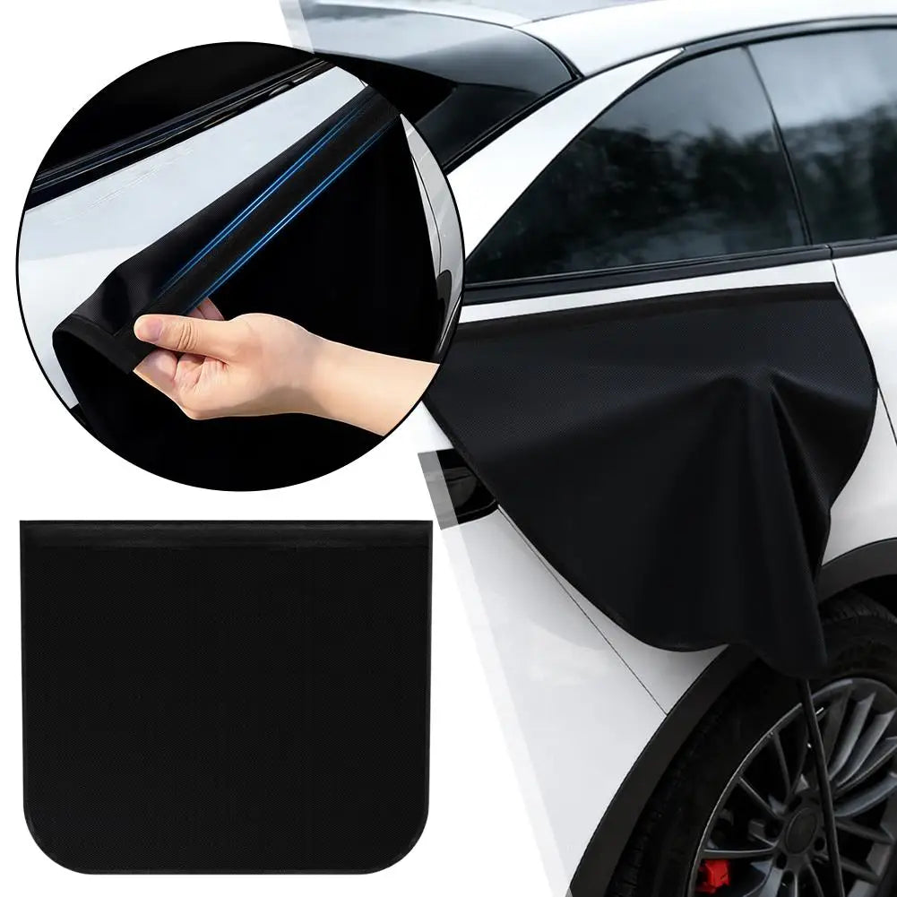 Electric Vehicle Charger Port Rainproof Cover Electric Car Charger Plug Cover Waterproof PVC With Strong Magnetic Strip For EV