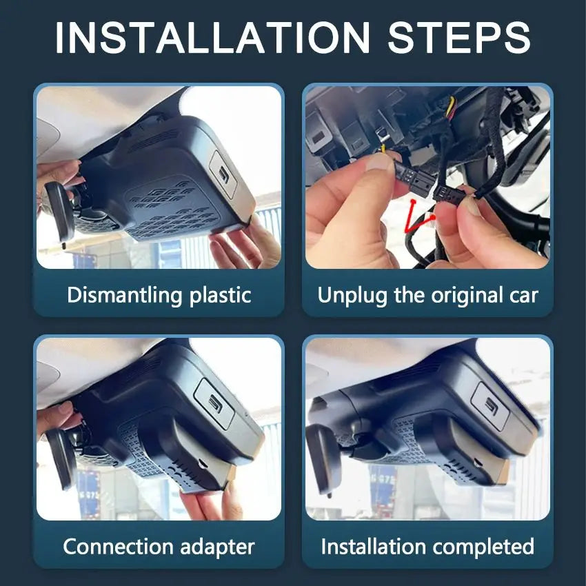 Dash Cam For Chery Exeed RX Yaoguang Omoda C9 9 2023-2025 4K 2160P Car DVR DashCam Camera Night Vision Recorder Plug and play