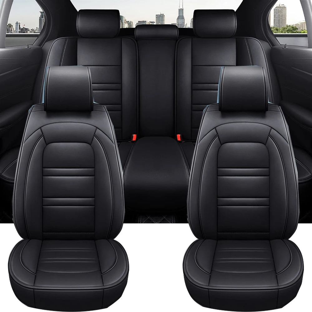Full Coverage Pu Leather Car Seat Covers for KIA Stinger Cadenza K3 K5 K9 Sportage Ceed Rio Sportage EV5 Car Accessories