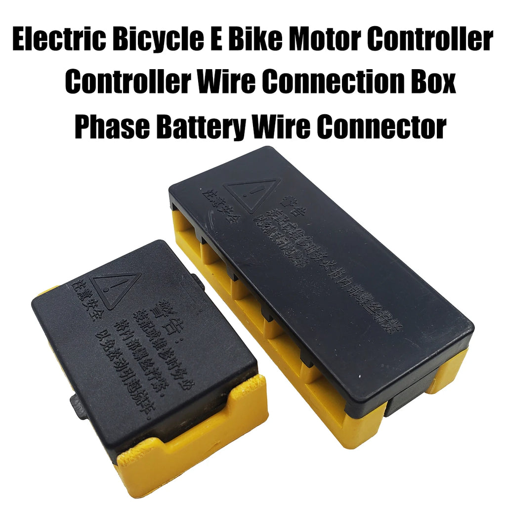 Electric Bicycle E Bike Motor Controller Wire Connection Box Insulation Box Phase Battery Wire Connector