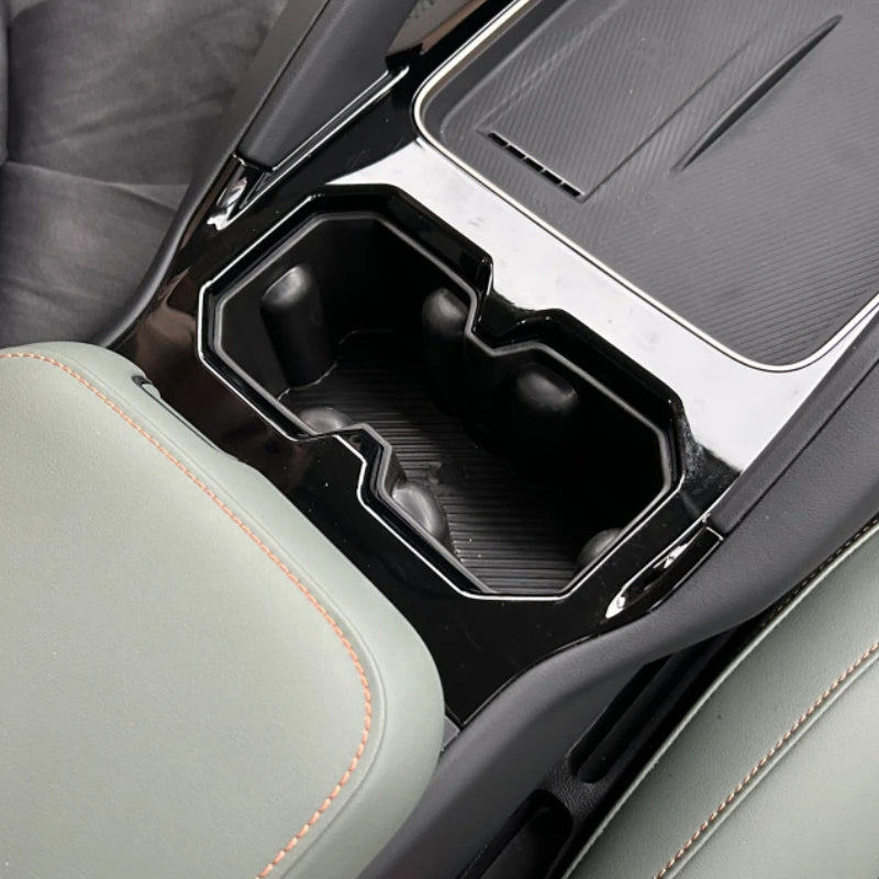 For Chery Jaecoo 6 J6 ICAR 03 2024-2026 ABS Black Center Console Cup Holder Organizer Interior Car Accessories