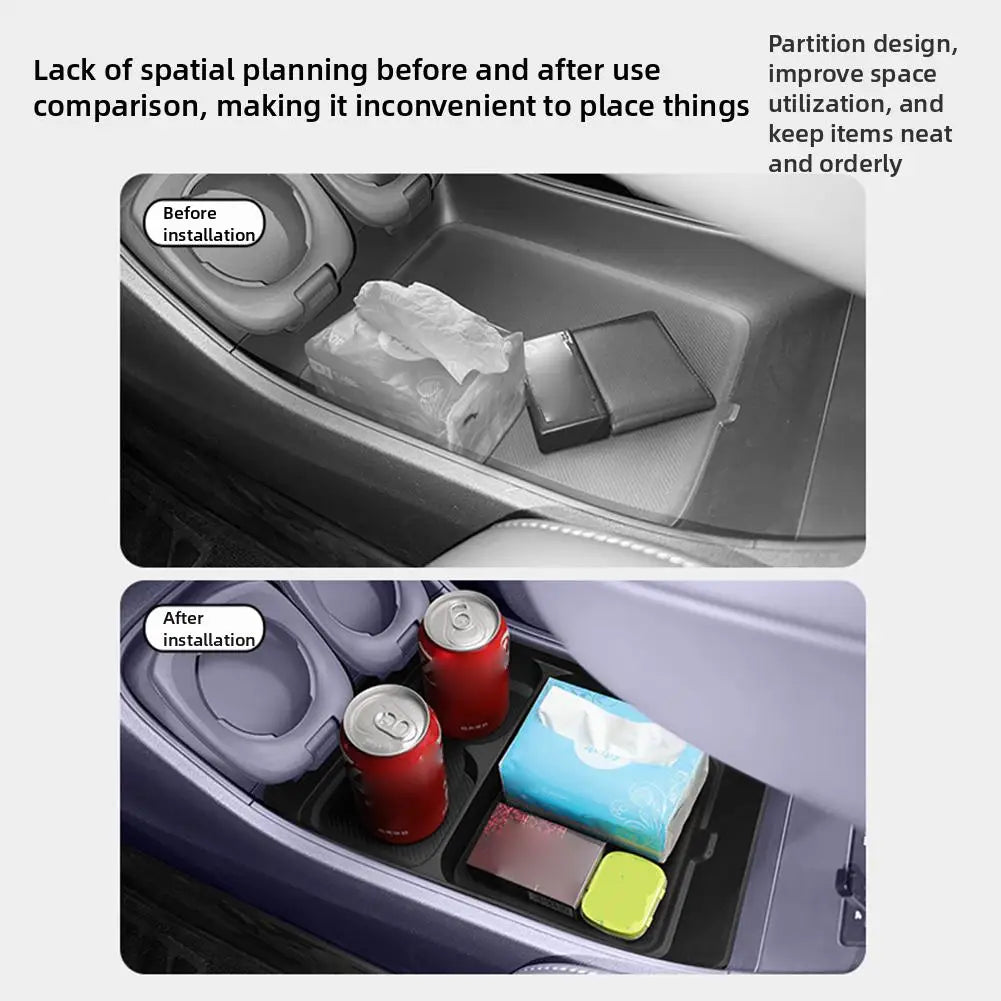 For Leapmotor B10 2025~2026  Center Control Lower Storage Box Car Interior Accessories Organizer Tray Car Tidying Modification ﻿