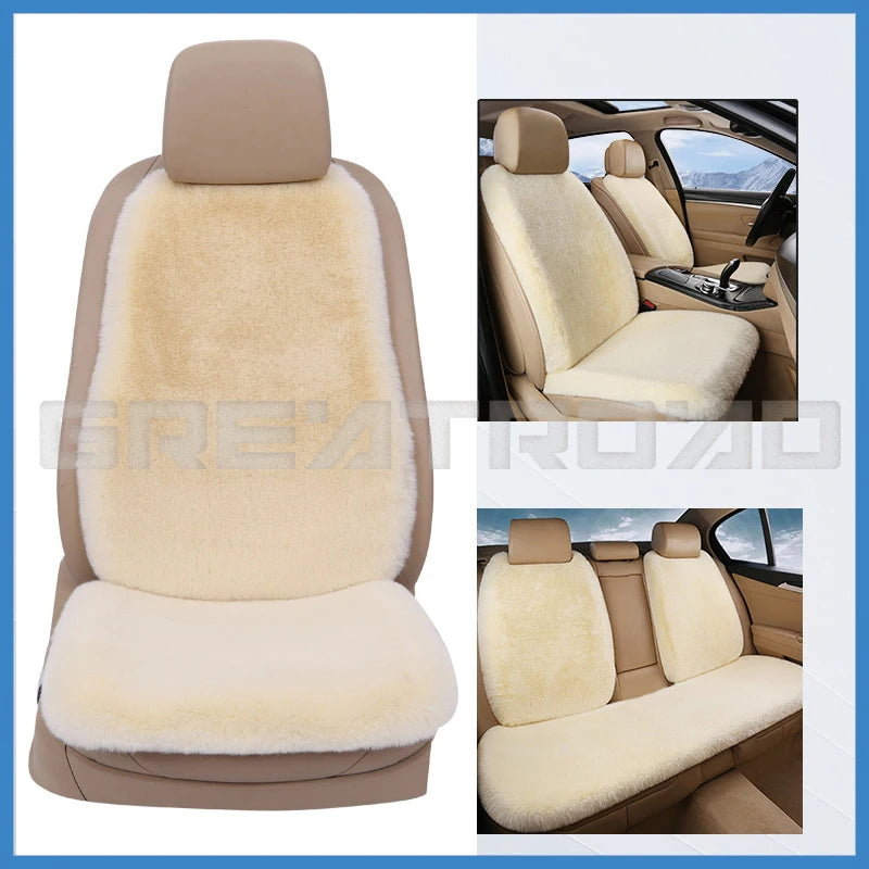 Car Full Seat Cover Protector Accessories Artificial Plush Warm Car Interior Covers Auto Cushion Cover 5 Seat Universal Size