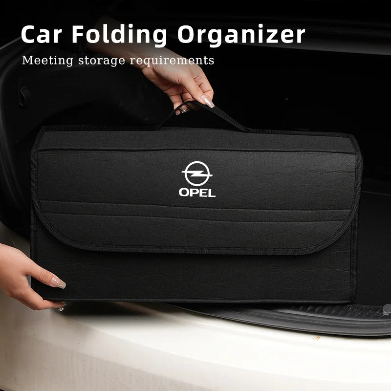 Car Trunk Organizer Bag Foldable Stowing Tidying Storage Box For Opel Corsa Astra Insignia Vectra Zafira Meriva Mokka Grandland