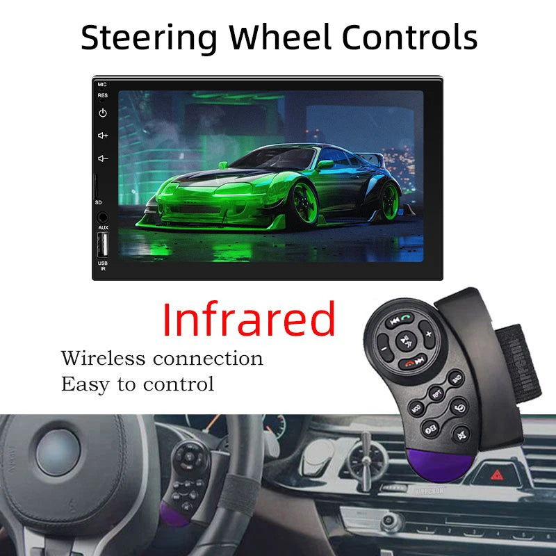 Car Radio 1 Din MP5 Android Auto  CarPlay 7 Inch Universal Autoradio USB TF Camera Bluetooth HD Camera Smart Car Systems