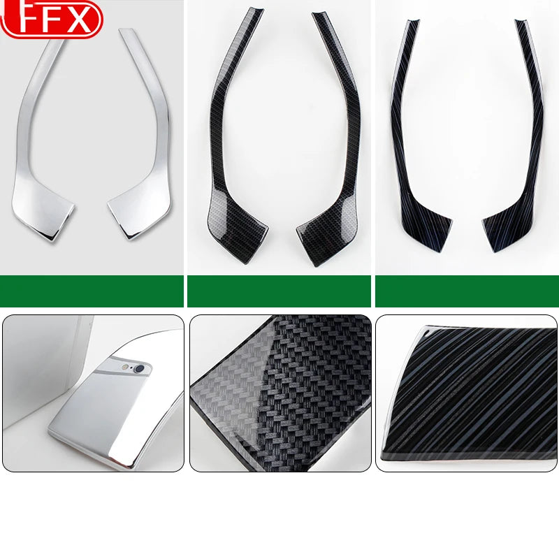 For Skoda Kodiaq 2017-2020 Car Door Interior Armrest Sequin Modified Door Panel Handle Trim Strip Cover ABS Auto Accessories