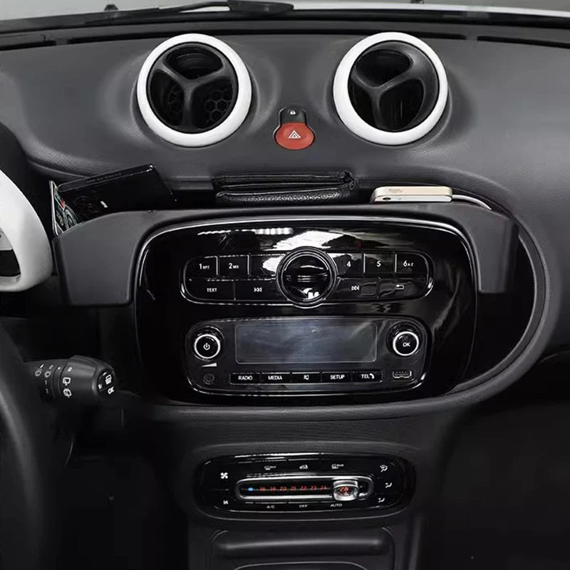 Car Center Control Screen Rear Storage Tray Storage Box Car Interior Accessories for Mercedes Smart 453 Fortwo Forfour 2015-2019