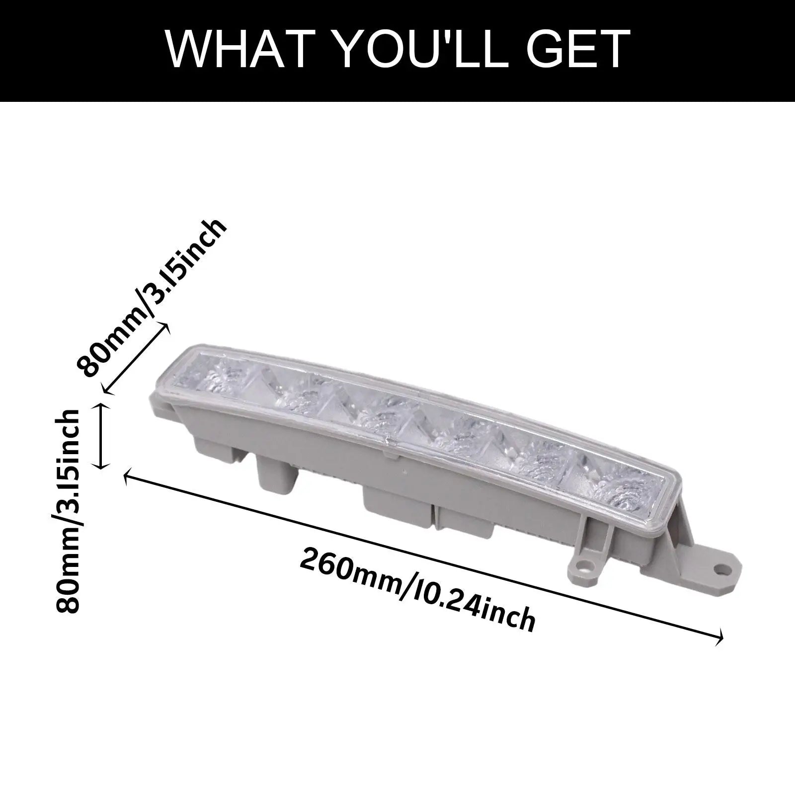 LED Daytime Running Light Driving Lights Easy Installation Replaces Driving