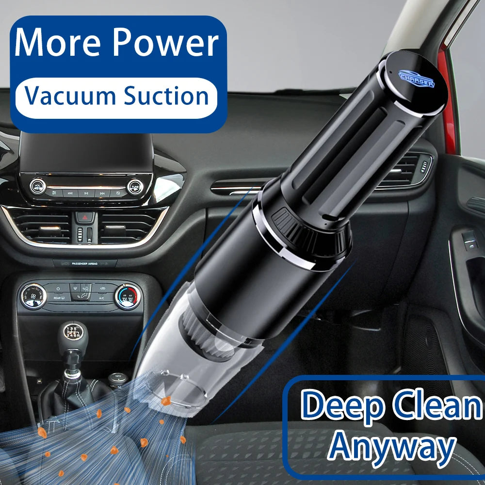 Home Car Wireless Car Vacuum Cleaner High Power Indoor Handheld for Sedan Cars Motorcycle Equipment Accessories Electronic Parts
