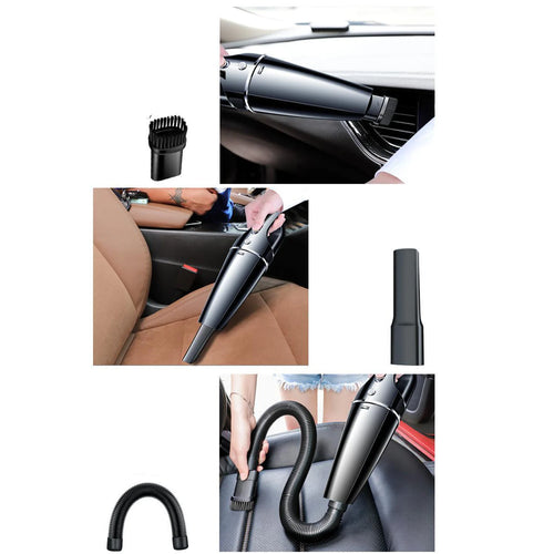 1Set Wireless Car Vacuum Cleaner USB Charging Model 120W 20000Pa Low Noise Operation Powerful Suction For Car Home Dual Use