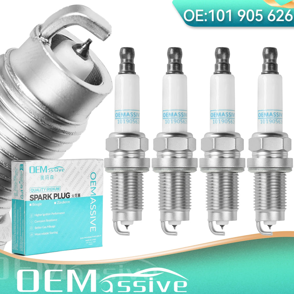 101 905 626 Spark Plugs For Audi A1 Seat Altea Ibiza Skoda Fabia Octavia VW Beetle Golf  Jetta Passat B6 B7 Polo Tiguan Touran