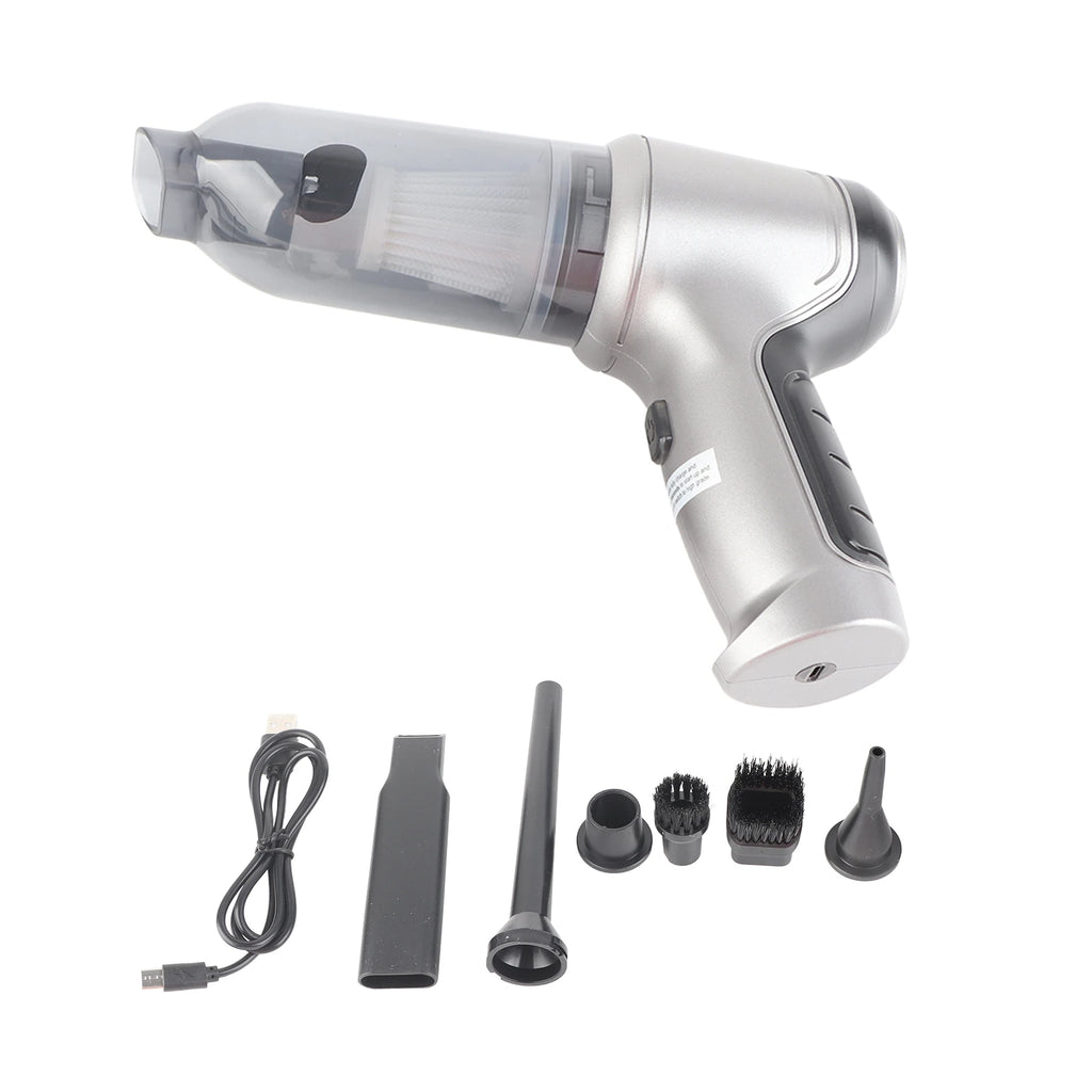 Mini Handheld Vacuum Cleaner USB Rechargeable Cordless Brushless Motor Powerful Suction Compact Low Noise Car Vacuum for Home