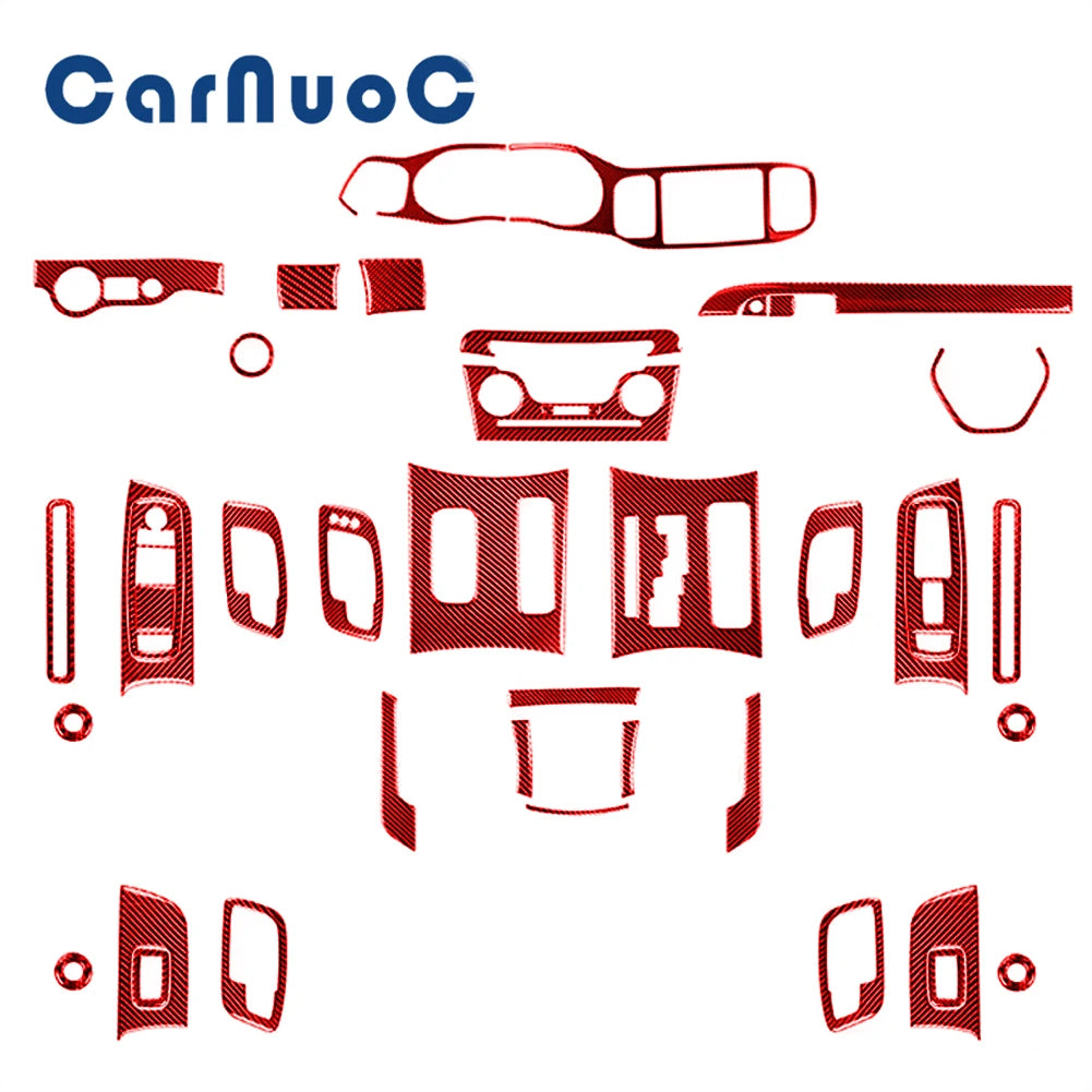 Car Interior Accessories For Dodge Charger 2011 2012 2013 2014 Carbon Fiber Decorative Stickers Dashboard Speedometer Cover Trim