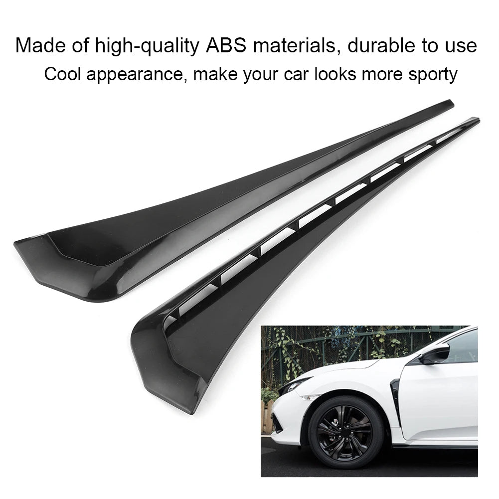 Car Accessory  Vent Cover  Vent Strip Universal Car  Vent Cover Stickers Decorative Strip Fit for Honda Civic  Side Vent Fender