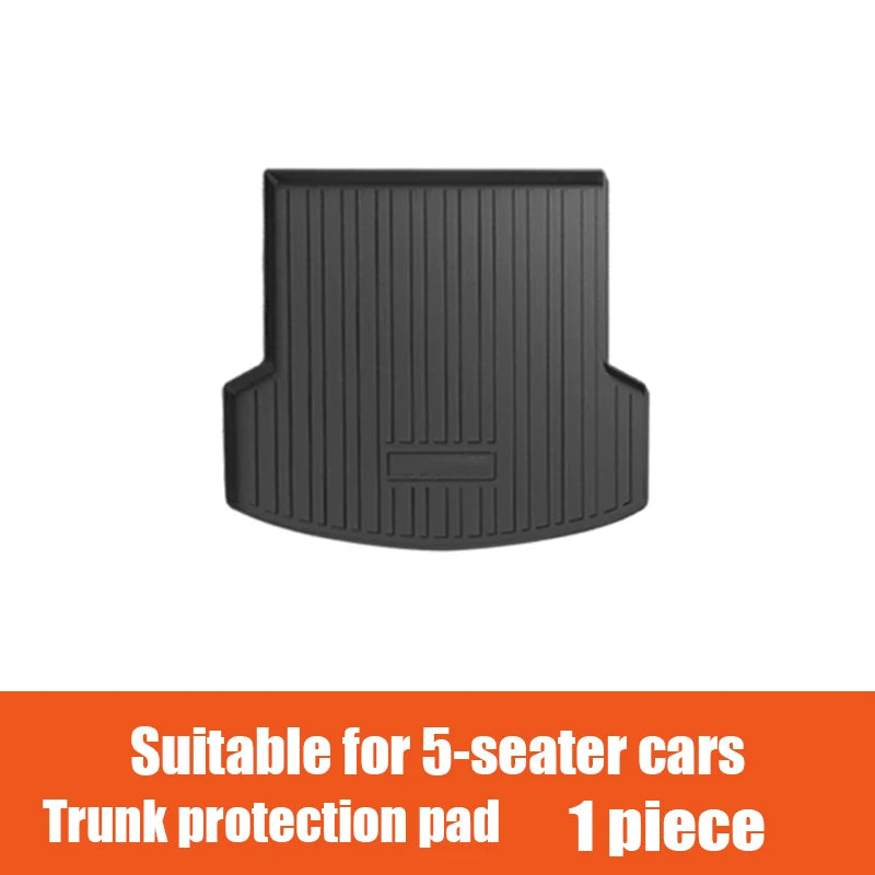 Car trunk protection pad rear seat backrest pad suitable for 5-seater 6-seater 7-seater For Hyundai Santa Fe MX5 2024 2025 2026
