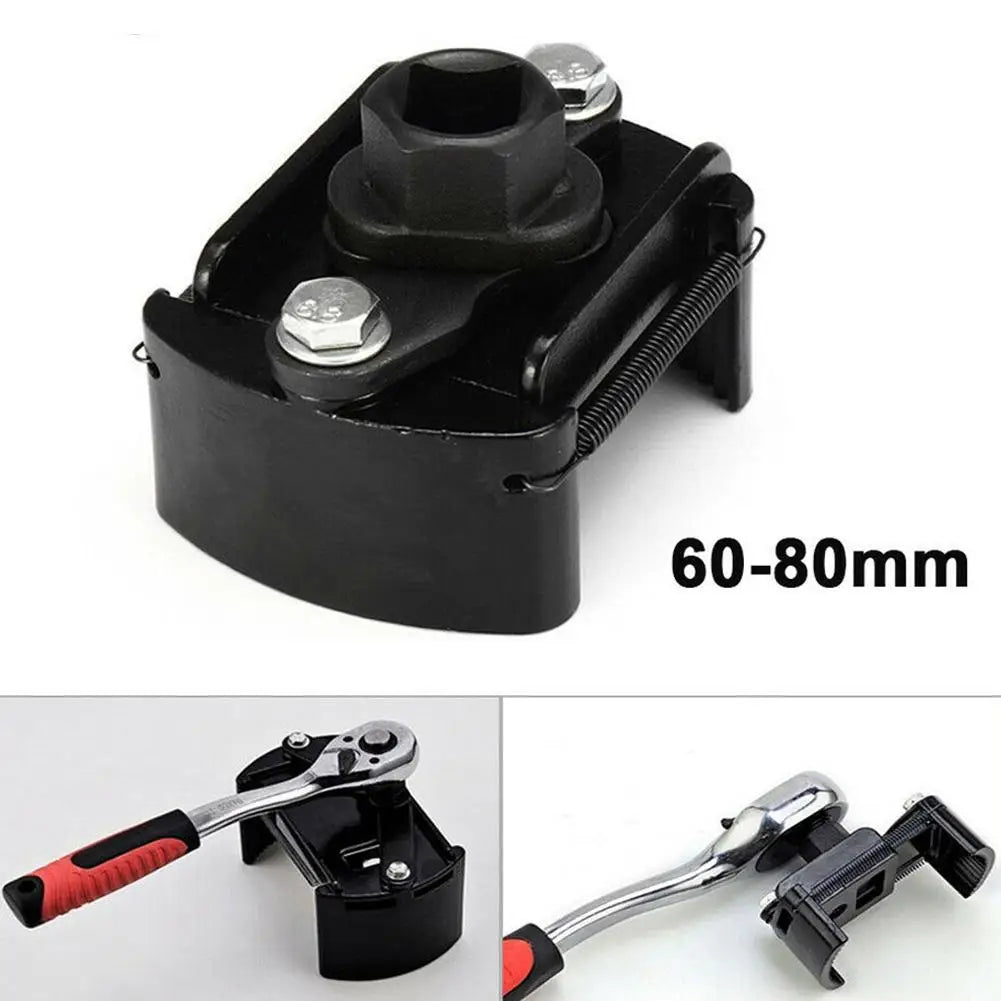 Oil Filter Wrench, Universal Adjustable Oil Filter Socket Wrench With 2 Jaws, Oil Filter Removal Pliers Wrench For Changing Oil