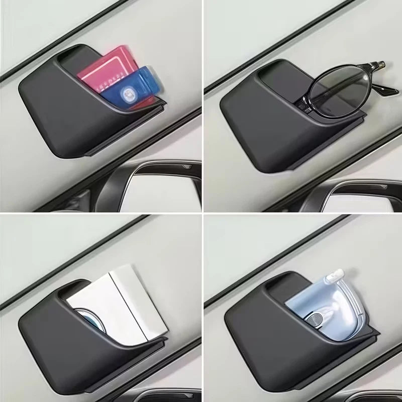 【F】Stylish Car Organizer For Glasses And Phone, Durable Materials, Minimalist Design, Suitable For All Seasons, Car Storage Box