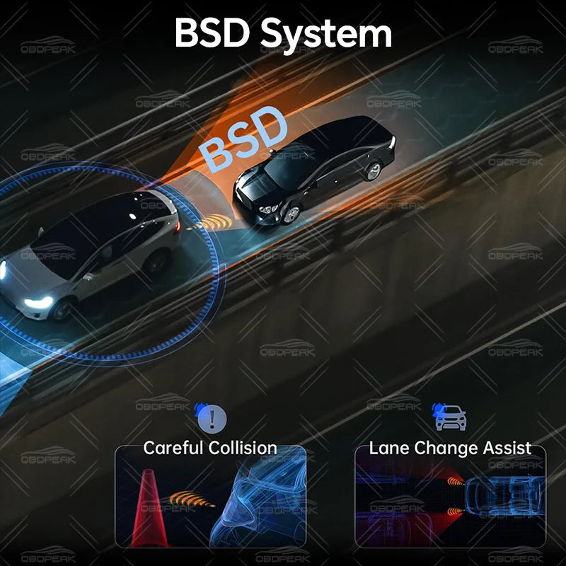 D80 Rearview Mirror 4K Dash Cam ADAS 4CH 360° Record Car DVR Interior Camera WIFI APP 1080P BSD Auto Video Recorder 24H Parking