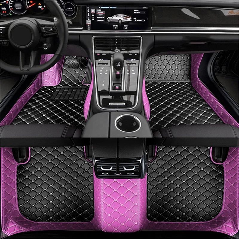 Car Floor Mats For Audi A6 C6 4F 2004~2011 Carpet Luxury Leather Mat Durable Rug Auto Interior Parts Car Accessories