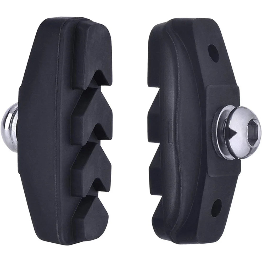 2pair Bicycle For  V-Brake Pads Powerful Wet/Dry Stop 50mm Rubber  Road & MTB L/R  Road Bicycle Silent  Brake Pads Cycling Parts