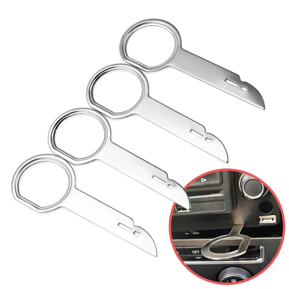 Car Stereo Radio Removal Keys CD Tool for Audi A4 A3 B6 B8 VW Passat B5 B7 Skoda Octavia A7 A5