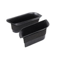 For Seat Leon 1P 2008-2012 ABS Black Car Front Door Handrail Sort Out Storage Box Interior Car Accessories