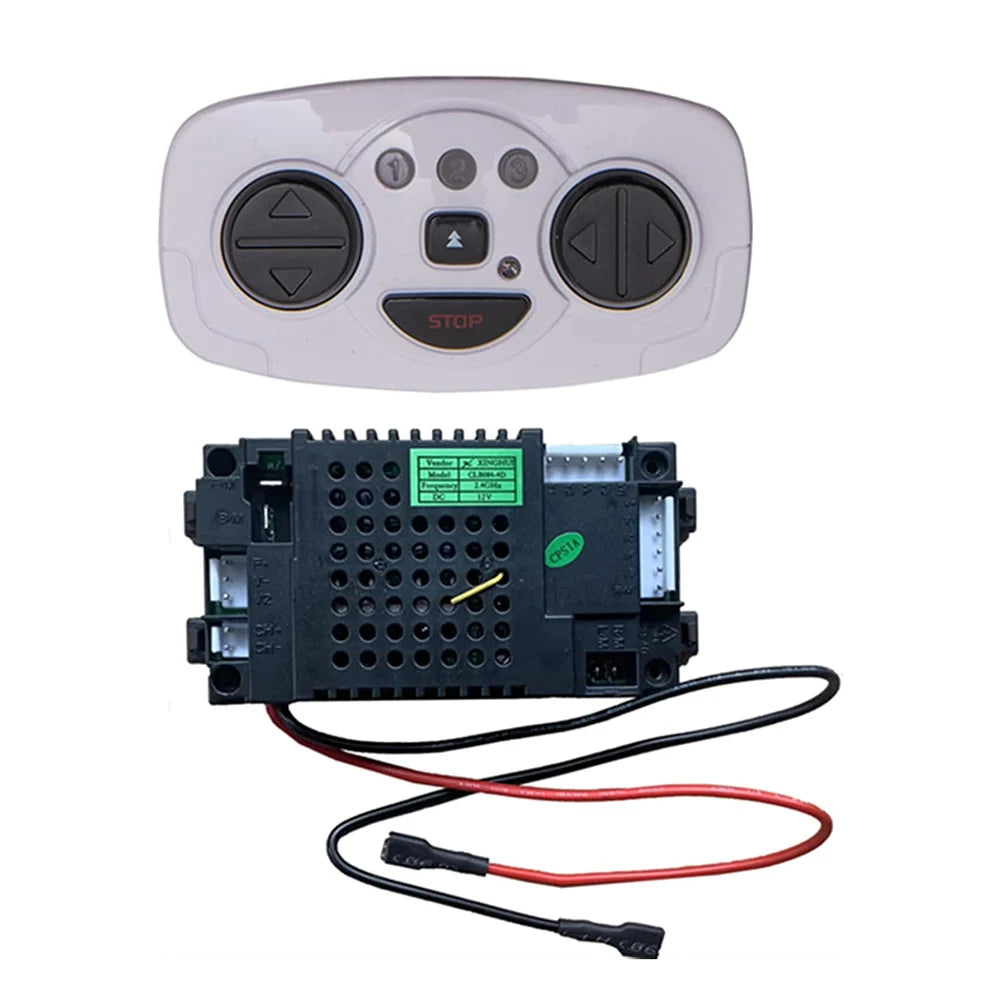Children's Electric Vehicle Controller Compatible With CLB084-4C 12V Voltage: 12V 2.4G White Remote Control And Box Set