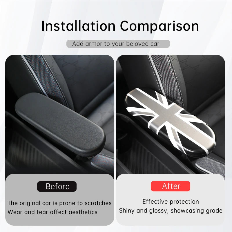 Car Central Control Armrest Decorative Protective Shell For Mini Electric Cooper E/SE J01 EV J05 Aceman Car Interior Accessories