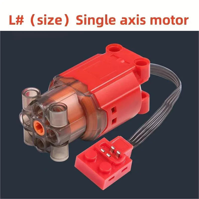 Electric Motor Set the Car Remote Control Battery Box Switch with Led Light Power Function MOC Building Blocks Cars Motor Toys