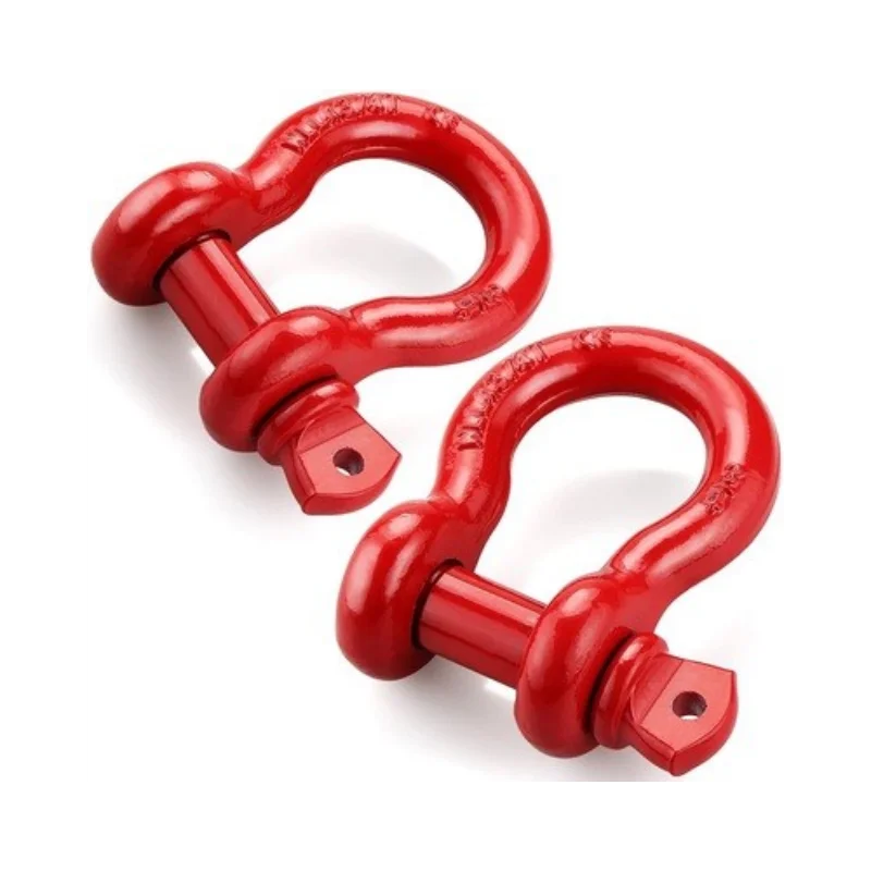 Grillete de anillo en D de 3/4" para grúa de 4,75 toneladas con cubierta protectora, apto universalmente para camiones todoterreno, accesorios de remolque todoterreno.