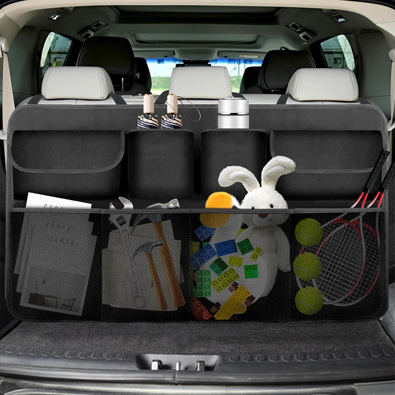Car Trunk Organizer Backseat Hanging Multi-Pocket Car Organizer With 8 Pockets Oxford Waterproof Car Trunk Storage Bag Organizer