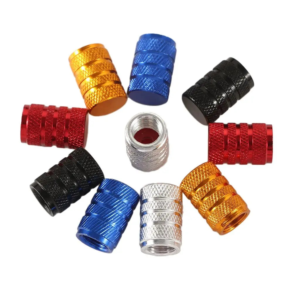 4pcs Aluminium Alloy Truck Bike Accessories Tube Bicycle Valve Caps Tyre Air Caps Valve Cover Car Wheel Tire Valves