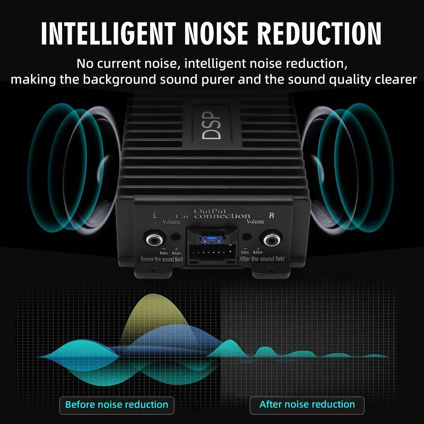 AD Car Audio Processor DSP Power Amplifier Car Audio Android Large Screen Dedicated Amplified Car Woofer Car Intelligent Sound