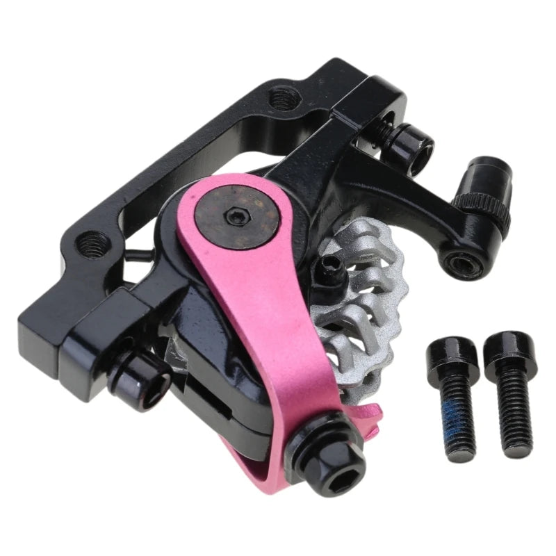 Aluminium Alloy Mechanical Disc Brake E-Bikes Bilateral Piston Drive Mountain Bikes Double Drive Front Disc Brake Bicycle Set