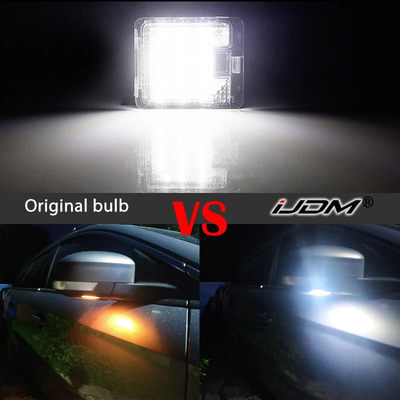 LED Under Side Mirror Puddle Light For Ford Focus 3 Escape 3 Mondeo 4 5 Kuga 1 2 Galaxy 2 C Max S Max Car Courtesy Lamps
