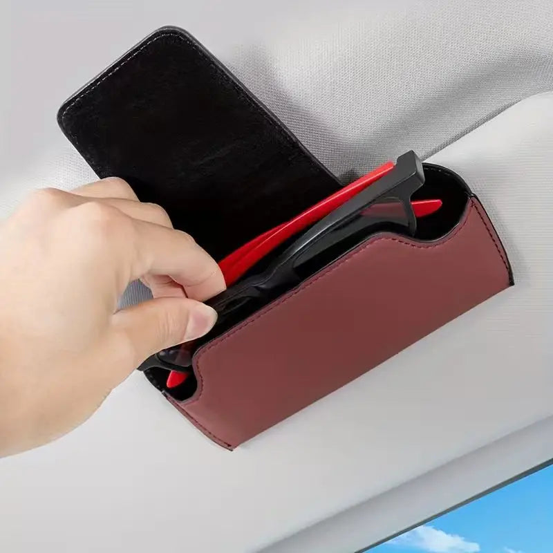 Car Fashion Glasses Holder - Fit Visor Clip for Glasses Storage, Stylish Auto Interior Accessory