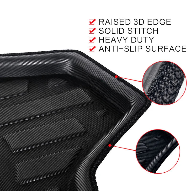 Car Rear Trunk Mat for Volkswagen VW T-Cross C11 R-Line LWB 2019~2023 Custom Luggage Liner Tray Pad Boot Carg Cover Accessorise