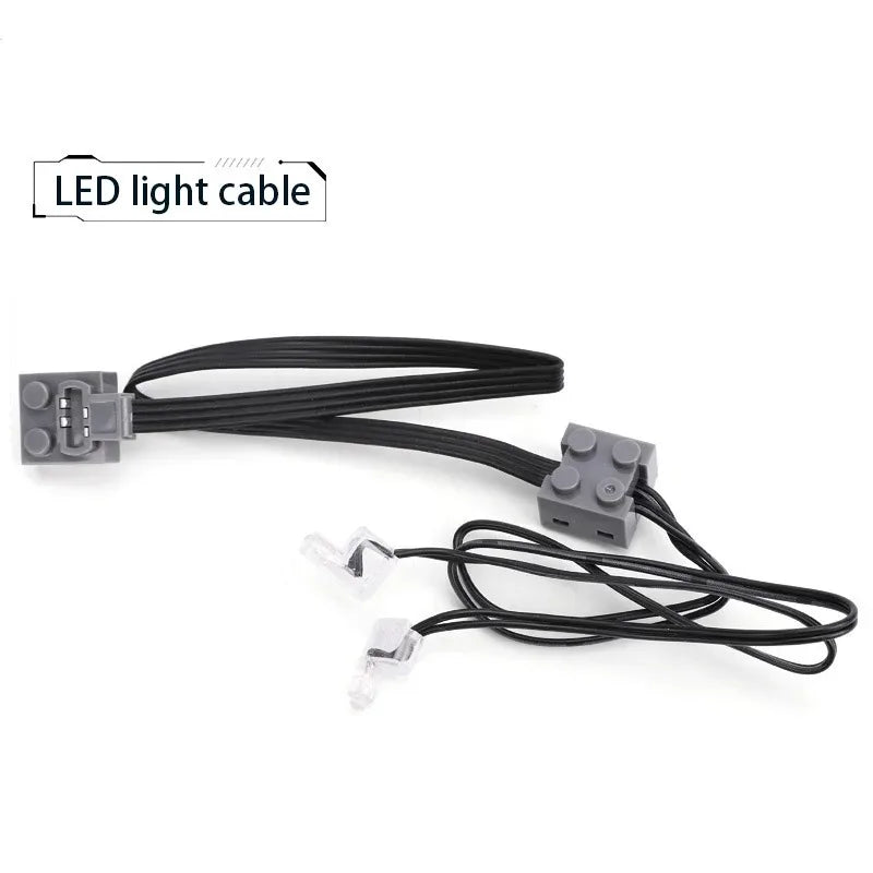 Electric Motor Set the Car Remote Control Battery Box Switch with Led Light Power Function MOC Building Blocks Cars Motor Toys