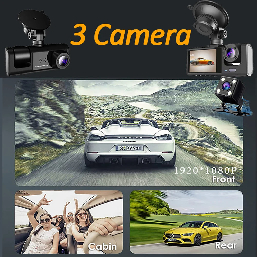Car DVR WiFi Full HD 1080P Dash Cam Rear View Car Camera Car Video Recorder Parking Monitor Night Vision Auto Black Box G-sensor