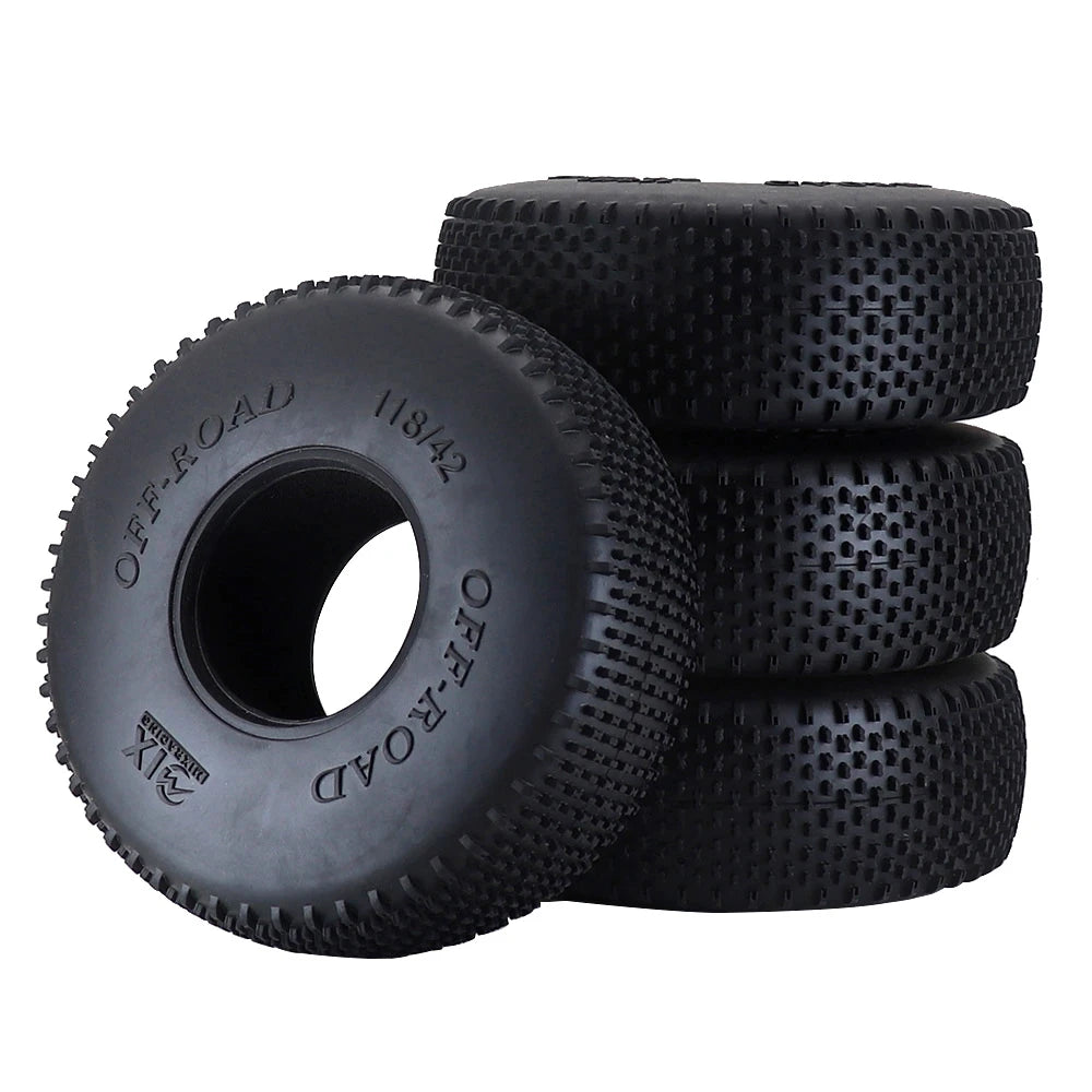 4pcs 118mm 1.9" Rubber Tire Wheel Tyre For 1/10 Rc Crawler Car Axial Scx10 Ii Iii 90046 Traxxas Trx4 Trx6 Rc4wd D90 Redcat Mst