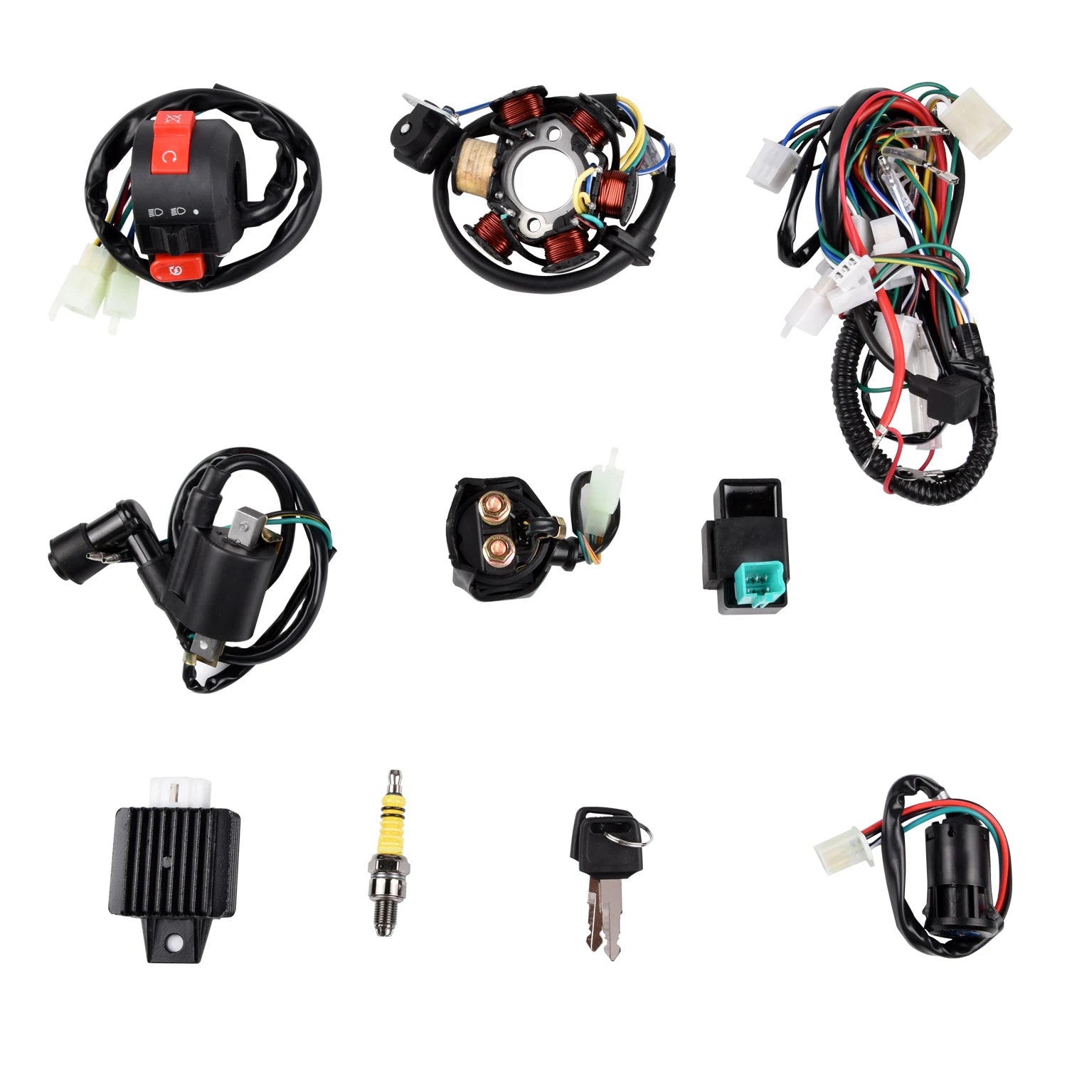 1 Set Full Complete Electrics Quad Wiring Harness For Motorcycle ATV 50cc 70cc 90cc 110cc 125cc Chinese Electric Start