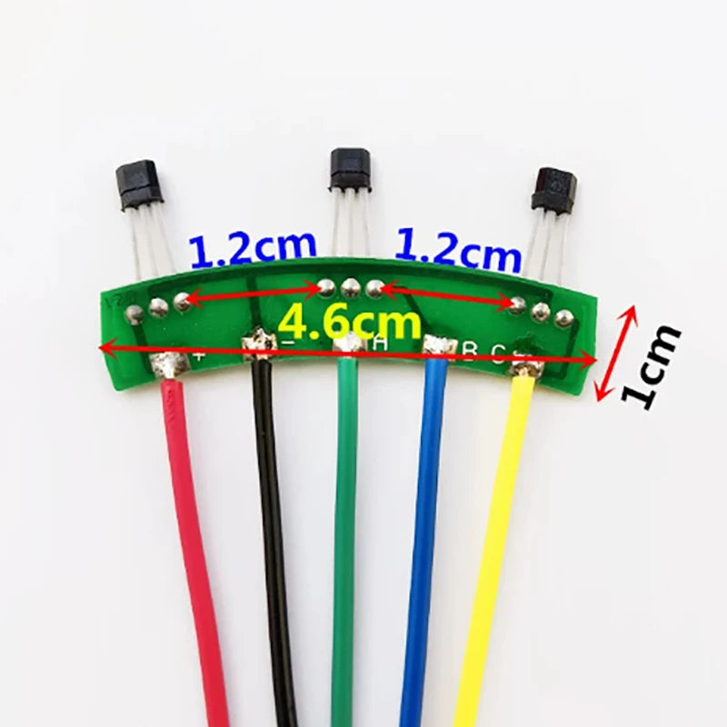 4402 Hall Effect Sensor Electric Motor Hall Sensor Electric Scooter Motor Hall Sensor Board Cable Hall Plate Component PCB Hall