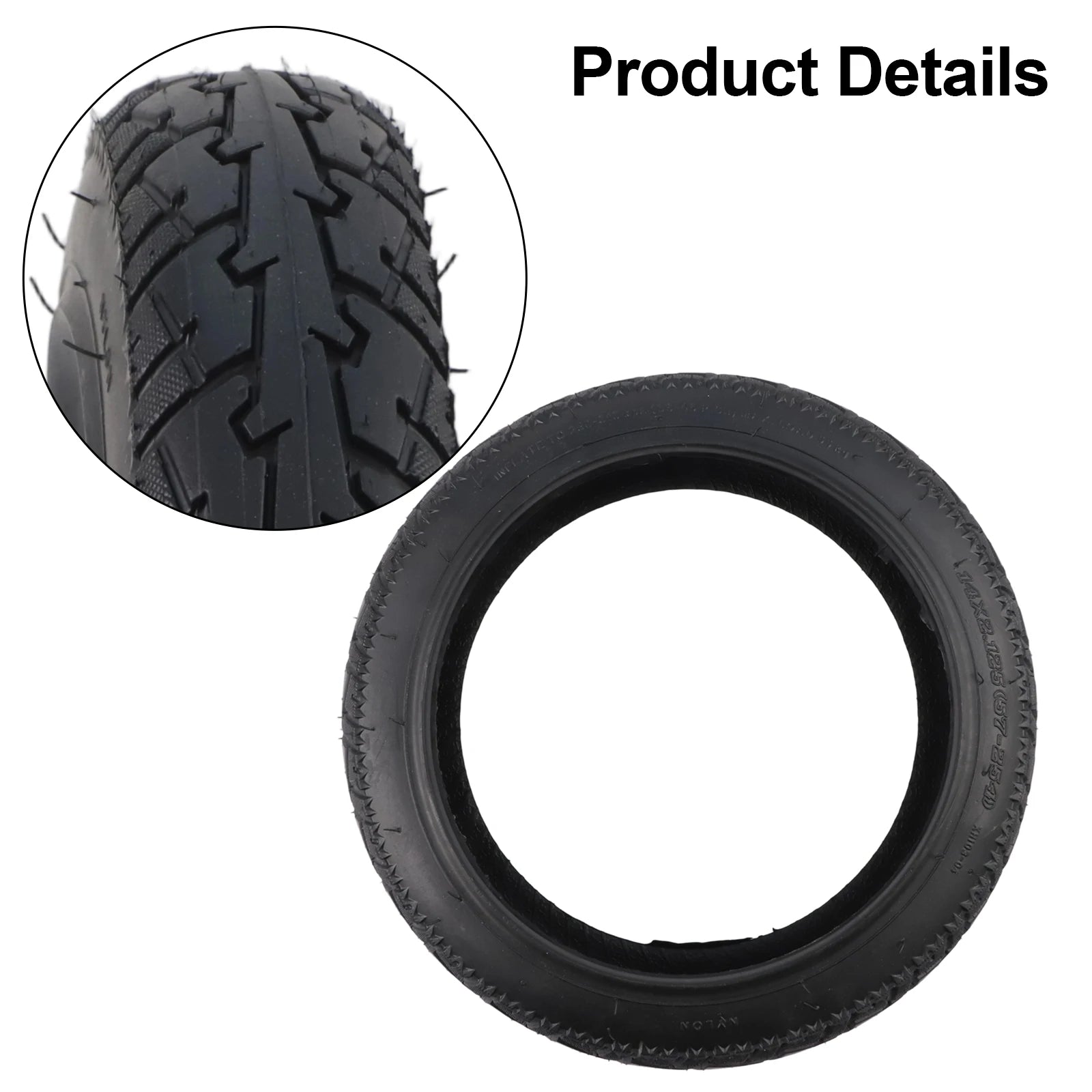 14 Inch Electric Scooter Tyre 14x2.125(57-254) Tubeless Tire For Electric Bike Tubeless Tyre Wearproof Not Easy To Deform