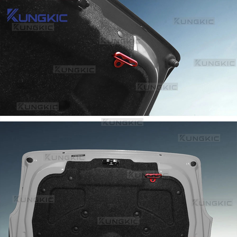 For Abarth 595 695/Fiat 500 2008-2024 For Fiat 500E 2012-2019 Car Rear Trunk Door Cover Handle Aluminum Alloy Accessories