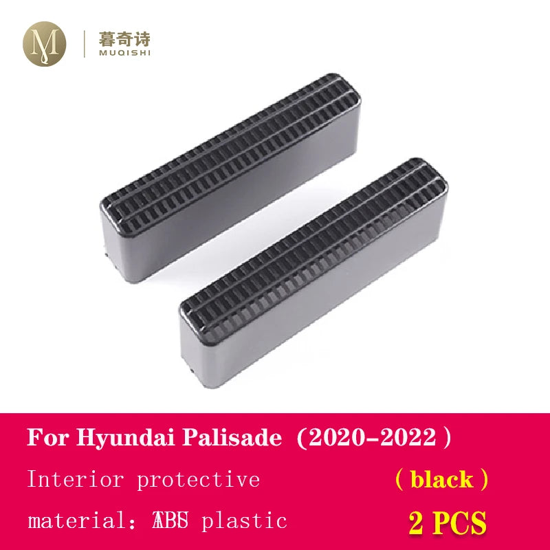 For Hyundai Palisade 2020-2023 Car interior Air conditioning vent Protective cover Vent Cover Rear Seat anti dust Accessories