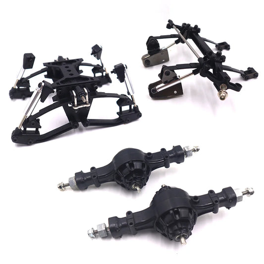 front and rear suspension/rear drive axlet/gearbox for 1/14 Tamiya RC Truck Trailer Scania 770S Actros Volvo MAN Hercules Parts