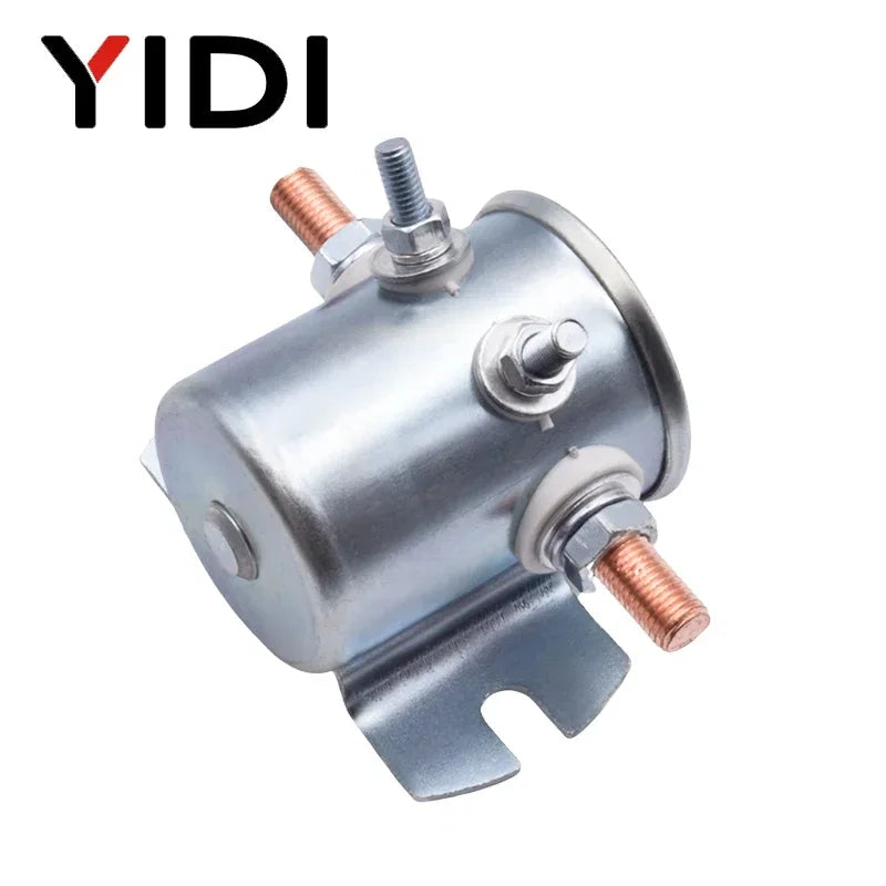Electric High Current Metal 4 Terminals 12V 24V DC Car Starter Relay Solenoid for Auto Golf Cart Forklift Winch Marine