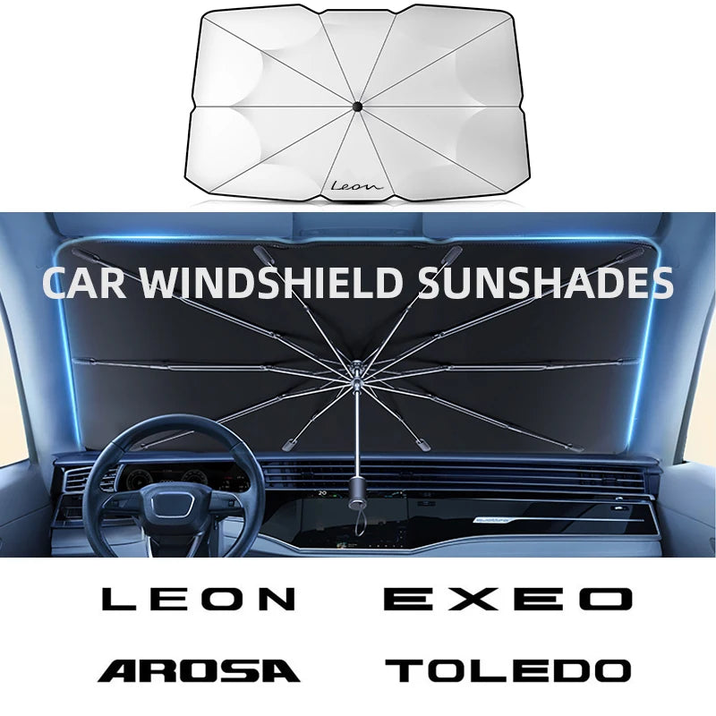 CAR WINDSHIELD SUNSHADES For SEAT Car sun visor leon FR IBIZA Arona Arosa Ateca Cordoba Exeo Mii Tarraco 2022 front parasol car